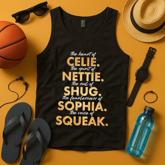 Celie Nettie Shug Sophia Squeak Tank Top