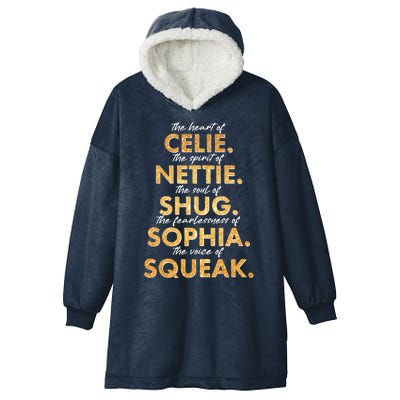 Celie Nettie Shug Sophia Squeak Hooded Wearable Blanket