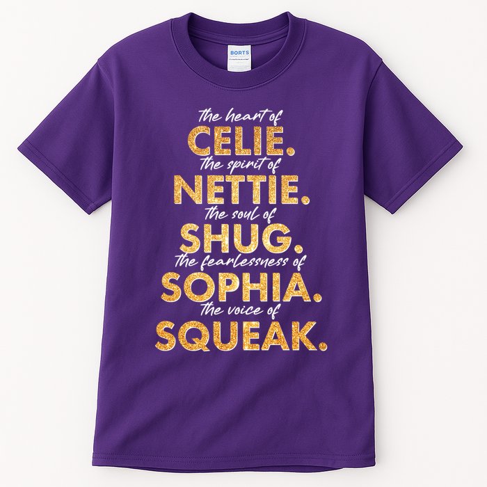 Celie Nettie Shug Sophia Squeak Tall T-Shirt