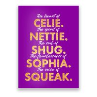 Celie Nettie Shug Sophia Squeak Poster