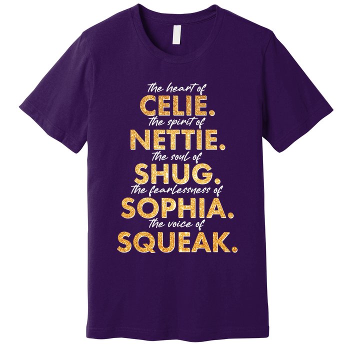 Celie Nettie Shug Sophia Squeak Premium T-Shirt