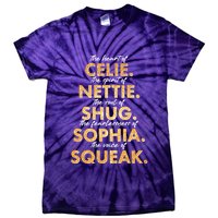 Celie Nettie Shug Sophia Squeak Tie-Dye T-Shirt