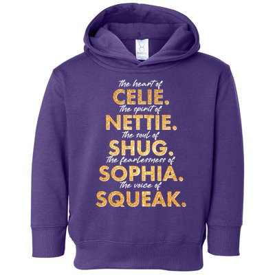 Celie Nettie Shug Sophia Squeak Toddler Hoodie