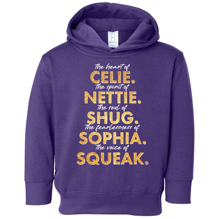 Celie Nettie Shug Sophia Squeak Toddler Hoodie