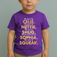 Celie Nettie Shug Sophia Squeak Toddler T-Shirt