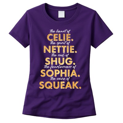 Celie Nettie Shug Sophia Squeak Womens T-Shirt