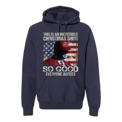 Trump Christmas Pajama So Good Everyone Agrees Funny Premium Hoodie