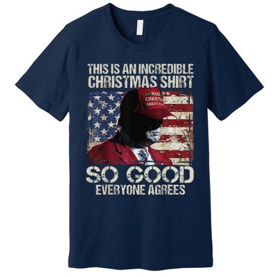 Trump Christmas Pajama So Good Everyone Agrees Funny Premium T-Shirt