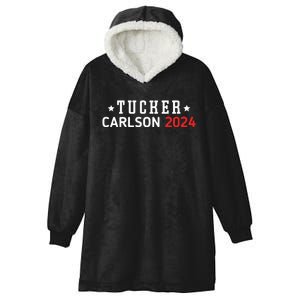 Tucker Carlson Political 2024 Election President Hooded Wearable Blanket