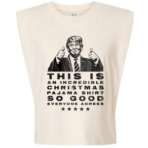 Trump Christmas Pajama So Good Everyone Agrees Funny Garment-Dyed Women's Muscle Tee