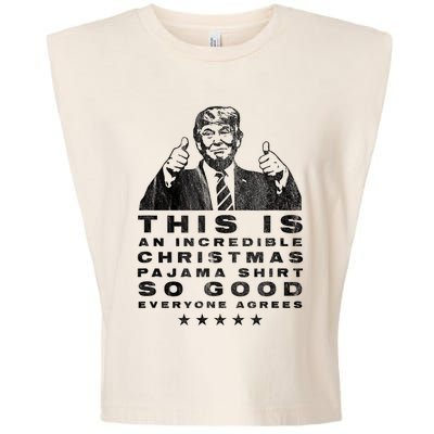 Trump Christmas Pajama So Good Everyone Agrees Funny Garment-Dyed Women's Muscle Tee