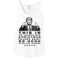 Trump Christmas Pajama So Good Everyone Agrees Funny Ladies Essential Tank