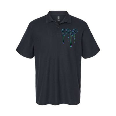 Trendingdesigns Colorful Paint Drip Design Softstyle Adult Sport Polo