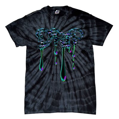 Trendingdesigns Colorful Paint Drip Design Tie-Dye T-Shirt