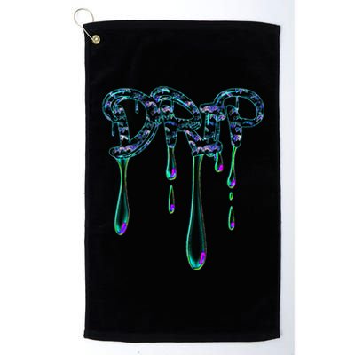 Trendingdesigns Colorful Paint Drip Design Platinum Collection Golf Towel