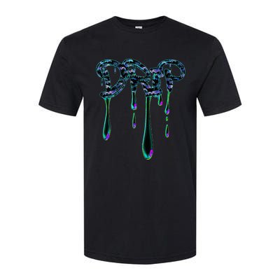 Trendingdesigns Colorful Paint Drip Design Softstyle® CVC T-Shirt