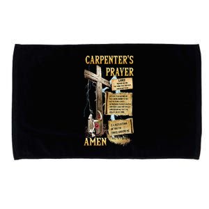 The Carpenters Prayer Christian Present Jesus Carpeting Microfiber Hand Towel