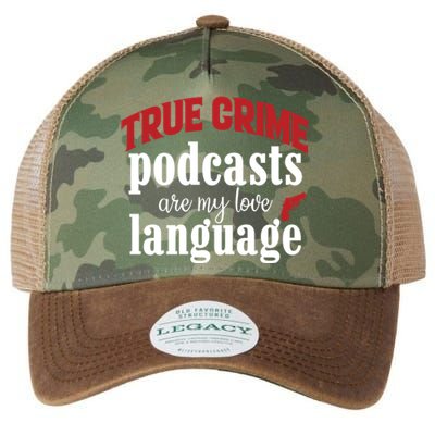 True Crime Podcasts Are My Love Language Gift Legacy Tie Dye Trucker Hat