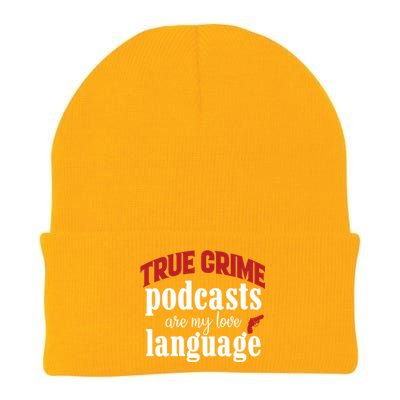 True Crime Podcasts Are My Love Language Gift Knit Cap Winter Beanie