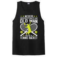 Tennis Coach Player Racket Funny Grandpa Tennis Lover Player PosiCharge Competitor Tank