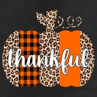 Thankful Cheetah Plaid Pumpkin Cute Holiday 7 Panel Mesh Trucker Snapback Hat