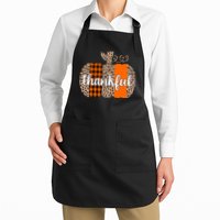 Thankful Cheetah Plaid Pumpkin Cute Holiday Apron