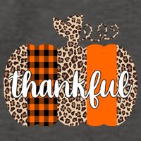 Thankful Cheetah Plaid Pumpkin Cute Holiday Vector Backpack
