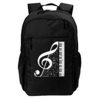 Treble Clef Piano Musical Notes Pianist Musician Instrument Daily Commute Backpack