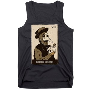 Tarot Card Plague Medical Doctor Magic Occult Tank Top