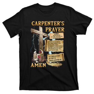 The Carpenters Prayer Christian Present Jesus Carpeting T-Shirt