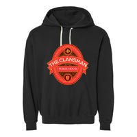 The Clansman Public House Funny Scottish Garment-Dyed Fleece Hoodie