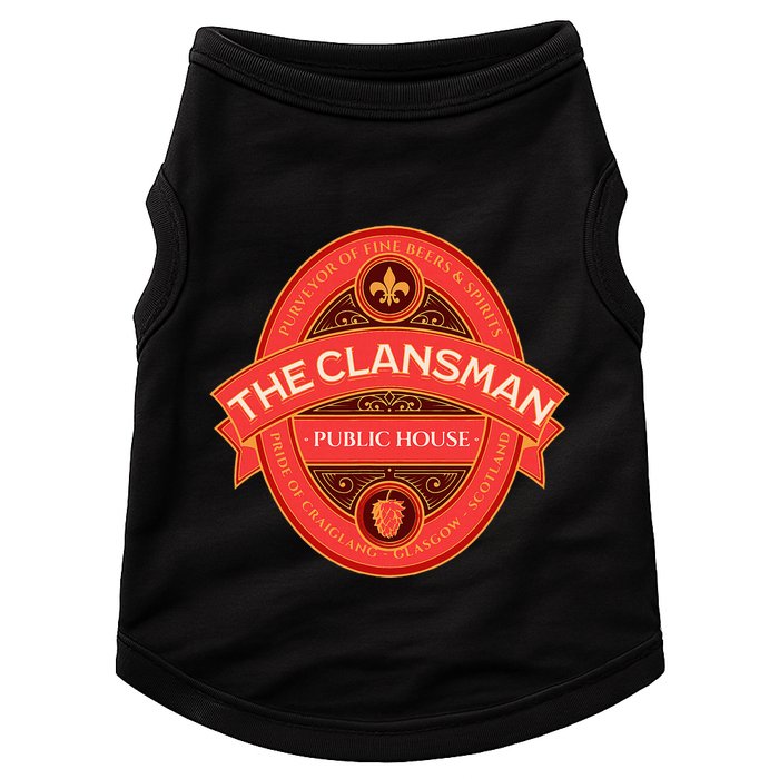 The Clansman Public House Funny Scottish Doggie Tank
