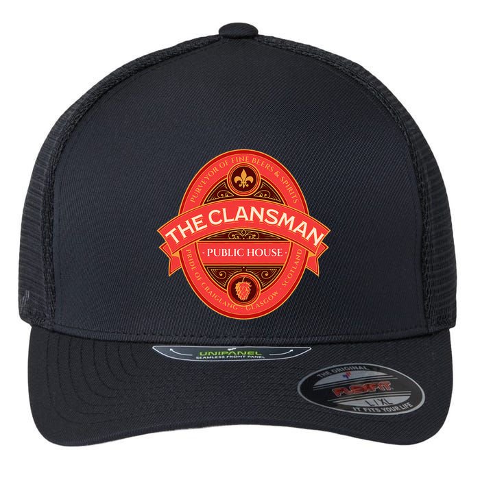 The Clansman Public House Funny Scottish Flexfit Unipanel Trucker Cap
