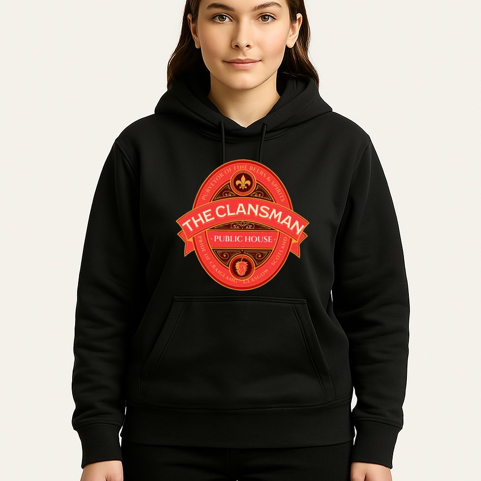 The Clansman Public House Funny Scottish Hoodie