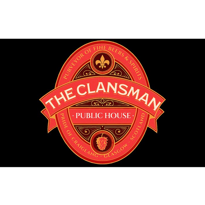 The Clansman Public House Funny Scottish Bumper Sticker