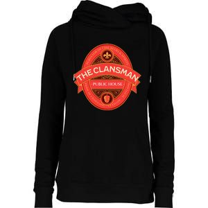 The Clansman Public House Funny Scottish Womens Funnel Neck Pullover Hood