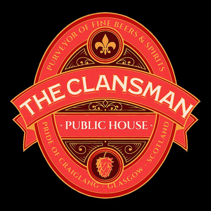 The Clansman Public House Funny Scottish 16 in Basic Backpack