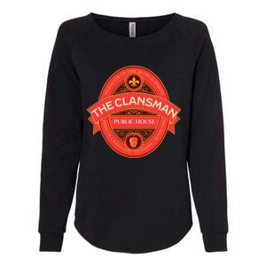 The Clansman Public House Funny Scottish Womens California Wash Sweatshirt