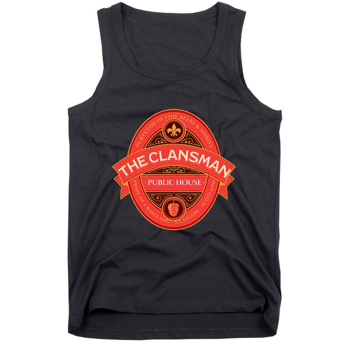 The Clansman Public House Funny Scottish Tank Top
