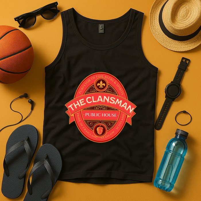 The Clansman Public House Funny Scottish Tank Top