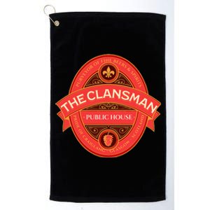 The Clansman Public House Funny Scottish Platinum Collection Golf Towel