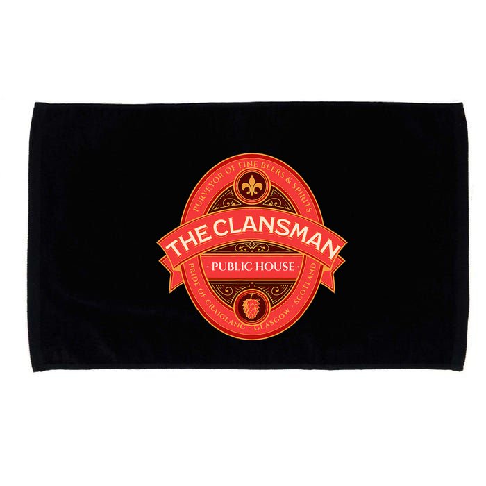 The Clansman Public House Funny Scottish Microfiber Hand Towel