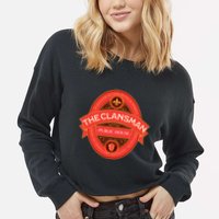 The Clansman Public House Funny Scottish Cropped Pullover Crew