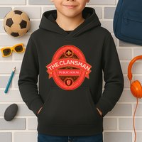 The Clansman Public House Funny Scottish Kids Hoodie