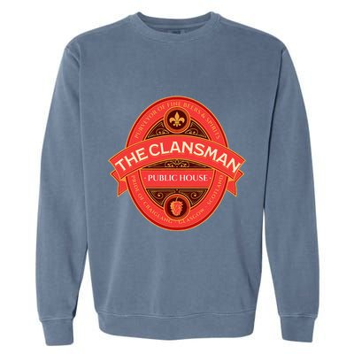 The Clansman Public House Funny Scottish Garment-Dyed Sweatshirt