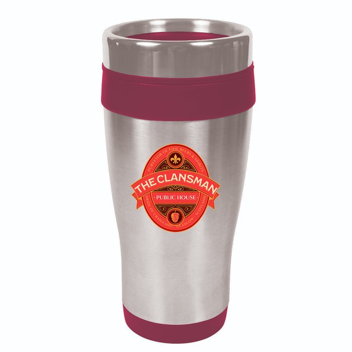 The Clansman Public House Funny Scottish 16oz Travel Tumbler