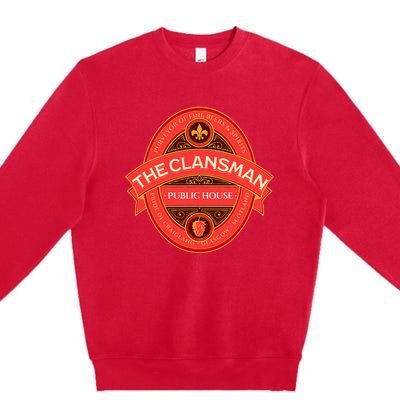 The Clansman Public House Funny Scottish Premium Crewneck Sweatshirt