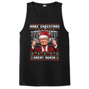 Trump Christmas Pajama Funny Make Christmas Great Again Ugly Gift PosiCharge Competitor Tank