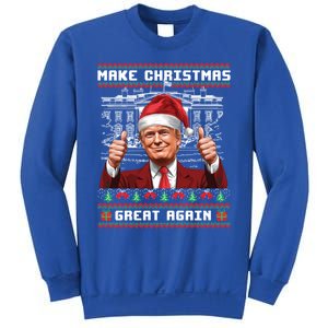 Trump Christmas Pajama Funny Make Christmas Great Again Ugly Gift Sweatshirt