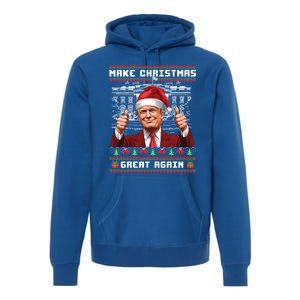 Trump Christmas Pajama Funny Make Christmas Great Again Ugly Gift Premium Hoodie